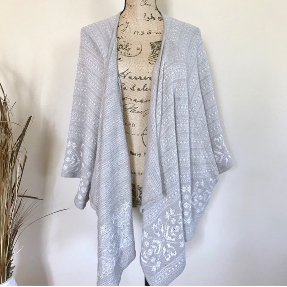 •Alfani• open front eyelet detail cardigan - Picture 1 of 5